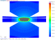 Spot welding of 2 sheets with gap